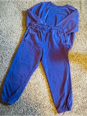 GAP Purple Women's Sweatpants Joggers and sweatshirt set top L and Pants MP